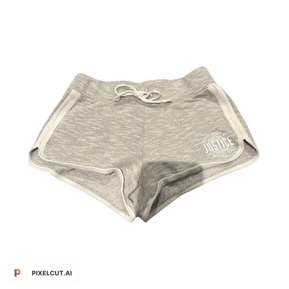 Justice Girls Grey Shorts Size 10 - Picture 1 of 6